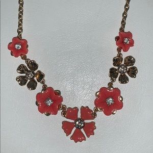 Chaps Coral Flower Necklace